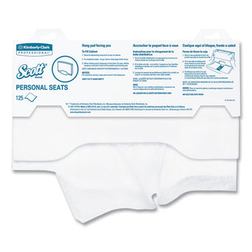 Scott® Personal Seats Sanitary Toilet Seat Covers, 15 X 18, White, 125-pack, 24 Packs-carton freeshipping - TVN Wholesale